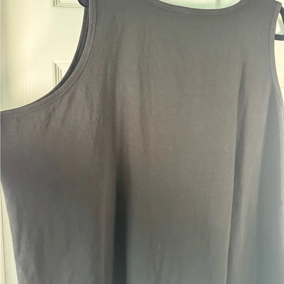 Universal Standard Boxy Pima Cotton Black Square Neck Tank Top Size 2XL - Picture 6 of 6
